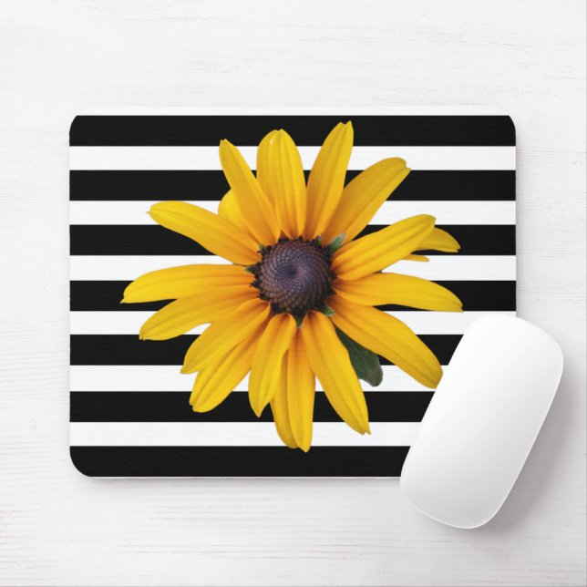 Mousepad Fita Negra De Susan De Olho Preto Amarelo (Com mouse)