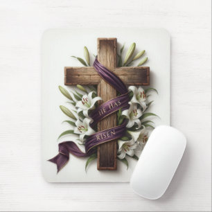 Mousepad Fita páscoa Cruzada e Roxa