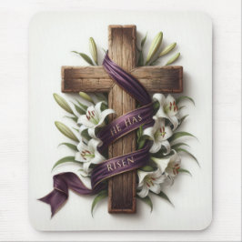 Mousepad Fita páscoa Cruzada e Roxa