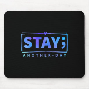 Mousepad Fita Roxa de Conscientização da Prevenção do Suicí