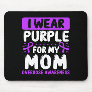 Mousepad Fita Roxa do Dia das Mães Mamãe Consciente da Sobr