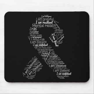 Mousepad Fita Verde de Sensibilização para a Saúde Mental e