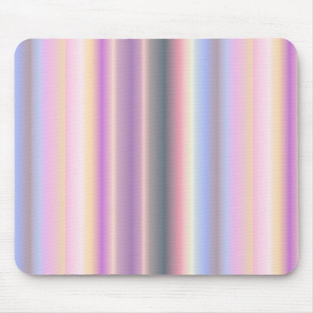 Mousepad Fitas de Arco-Íris de Pastel - Padrão (Frente)