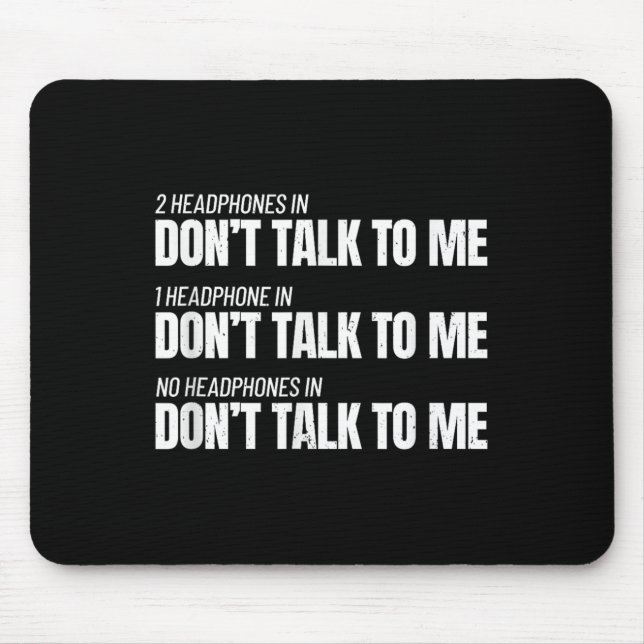 Mousepad Fitness Meme - Don't Talk To Me At The Gym - Funny (Frente)