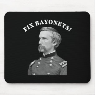 Mousepad Fix Bayonets Citação da Guerra Civil Joshua Chambe