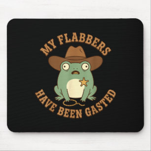 Mousepad Flabbers foram assustados palhaço xerife sapo cowb