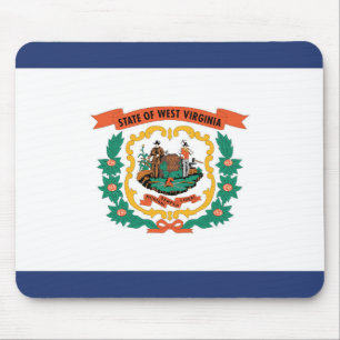 Mousepad Flag of West Virginia, EUA