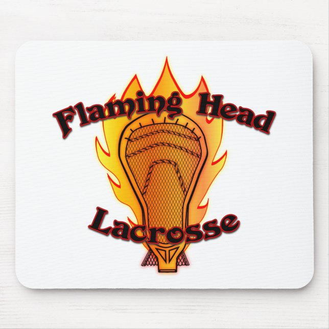 Mousepad Flaming Head Lacrosse (Frente)