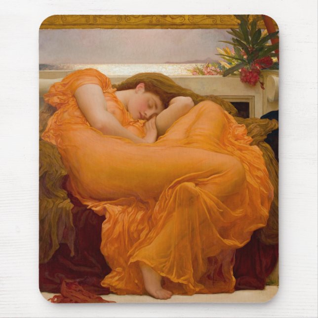 Mousepad Flaming June (por Frederic Leighton) (Frente)