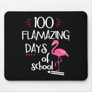Mousepad Flamingo 100 Dias Incríveis Da Escola 100º Dia De