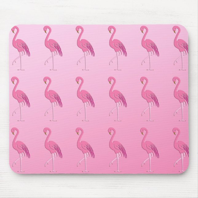 Mousepad Flamingo cor-de-rosa bonito (Frente)