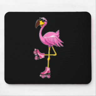 Mousepad Flamingo Roller Skates - Engraçado Flamingo Lover 