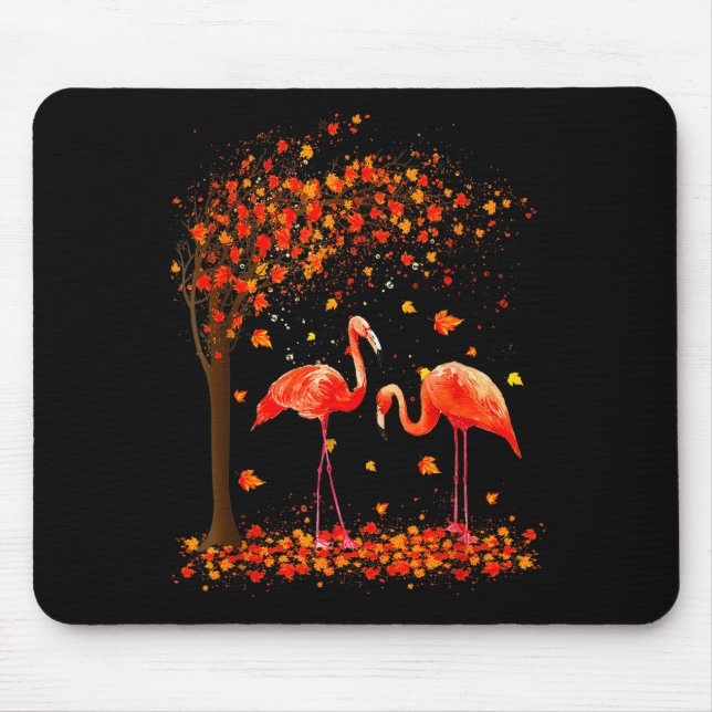 Mousepad Flamingo Thanksgiving Halloween It's Fall Y'all Au (Frente)