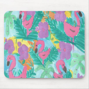 Mousepad Flamingo Tropical Jungle Patterno
