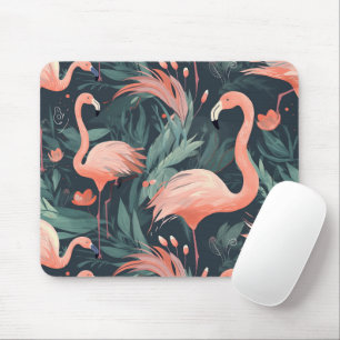 Mousepad Flamingoes Rosa Em Ferns