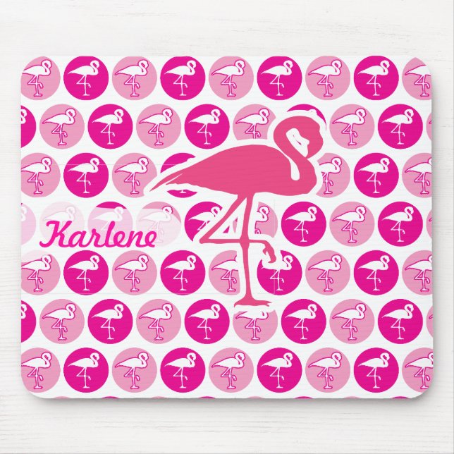 Mousepad Flamingos cor-de-rosa (Frente)