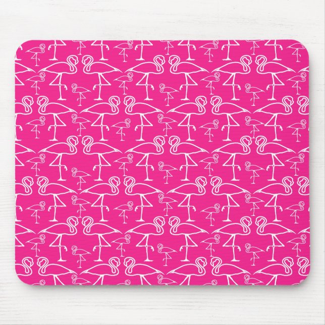 Mousepad Flamingos cor-de-rosa (Frente)