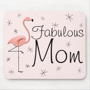 Mousepad Flamingos Pink "Fabulosa Mãe"