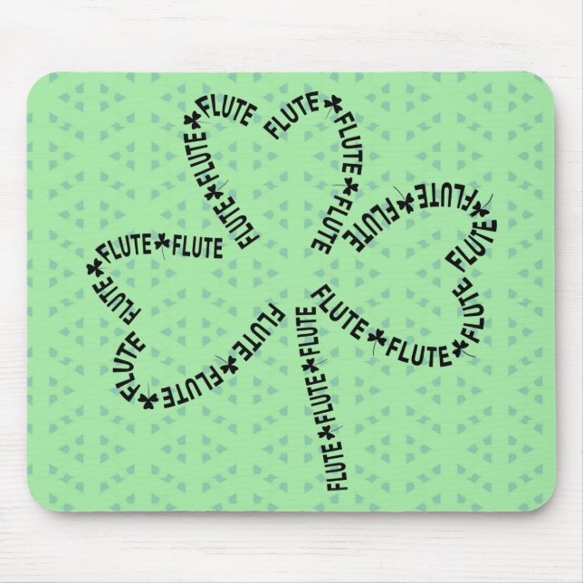 Mousepad Flaute Text Shamrock (Frente)
