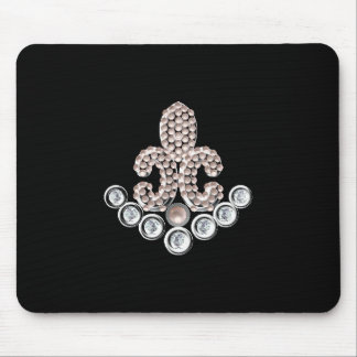 Mousepad Fleur De Lis-jeweled