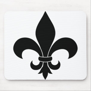 Mousepad Fleur de lis Pattern francês