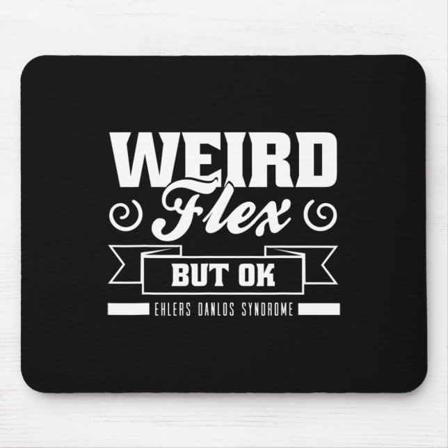 Mousepad Flex Mas Ok Ehlers Danlos Black White Zebra Stri (Frente)
