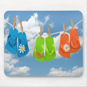 Mousepad Flip-Flops Na Linha De Fechamento