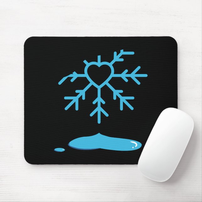 Mousepad floco de neve (Com mouse)