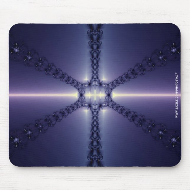 Mousepad Floco de Neve Azul (Frente)