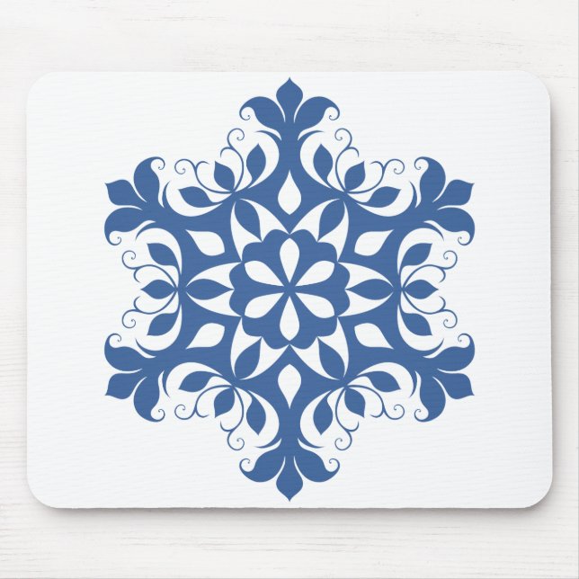 Mousepad Floco de Neve Azul (Frente)
