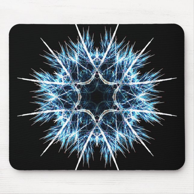 Mousepad Floco de neve do Fractal (Frente)