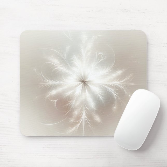 Mousepad Floco de Neve Fractal do rico (Com mouse)