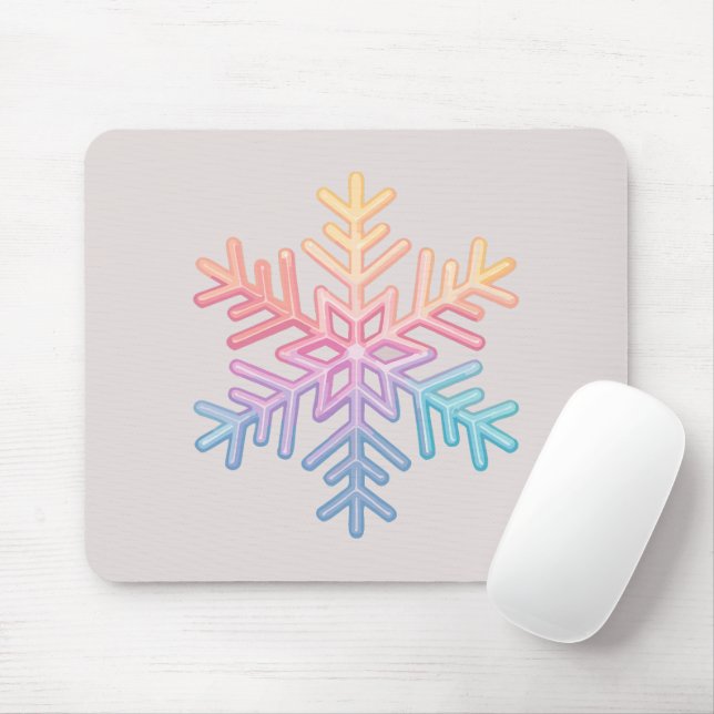 Mousepad Floco de neve simples (Com mouse)