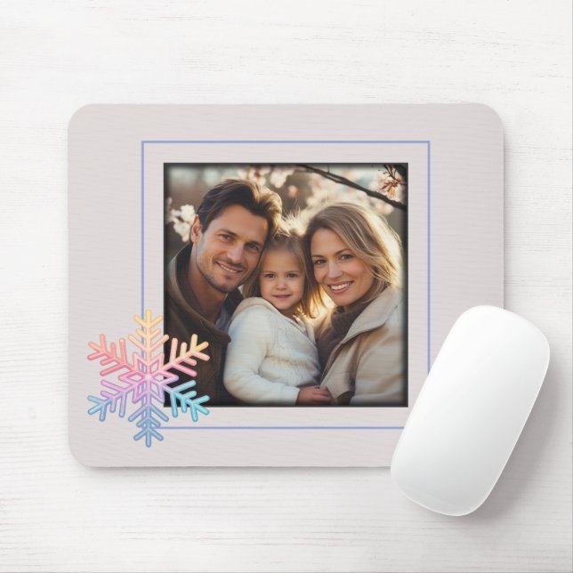 Mousepad Floco de neve simples (Com mouse)