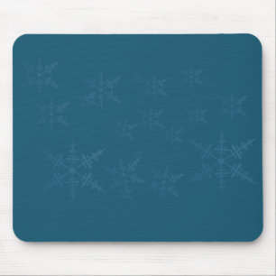 Mousepad Flocos de neve azuis-escuros