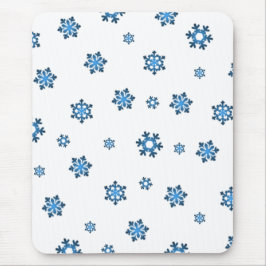 Mousepad Flocos de neve (Azul e Preto)