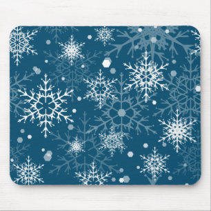 Mousepad Flocos de neve com manchas brancas