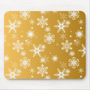 Mousepad Flocos de neve de manto branco.