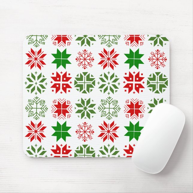 Mousepad Flocos de neve escandinavos (Com mouse)