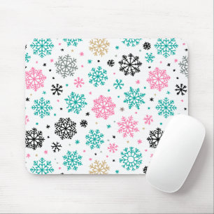 Mousepad Flocos de neve retrô