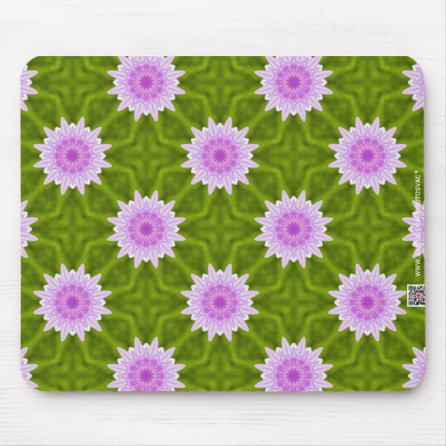 Mousepad Flocos de Neve Rosa (Frente)
