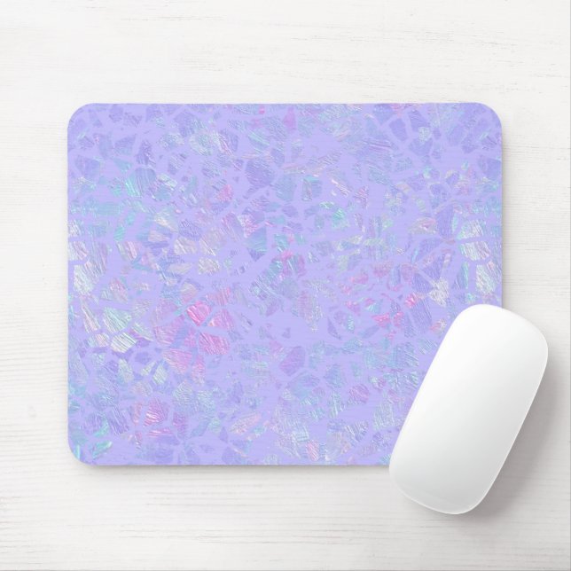 Mousepad Flocos de púrpura e multicores (Com mouse)