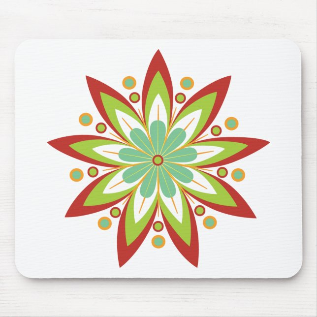 Mousepad Flor aguçado da estrela nove (Frente)