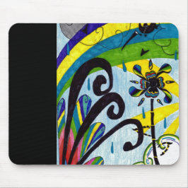 Mousepad flor arco-íris