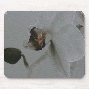 Mousepad Flor artística em tons cinzentos