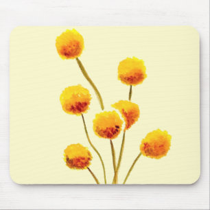 Mousepad Flor australiana nativa Billy Button