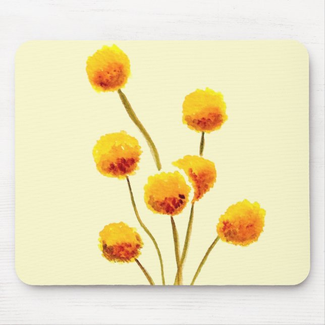 Mousepad Flor australiana nativa Billy Button (Frente)