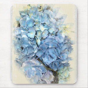 Mousepad Flor azul do Hydrangea