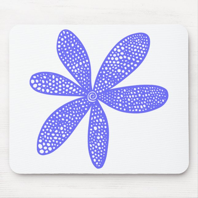 Mousepad Flor bonito - Azul elétrico (Frente)