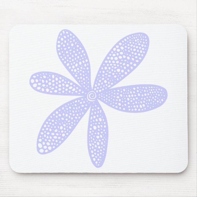 Mousepad Flor bonito - Azul Pó (Frente)